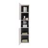 HÖGSKÅP FLORENZ -EXKLUSIV- - svart, Modern, metall/trämaterial (40/180/190/35cm) - Mömax