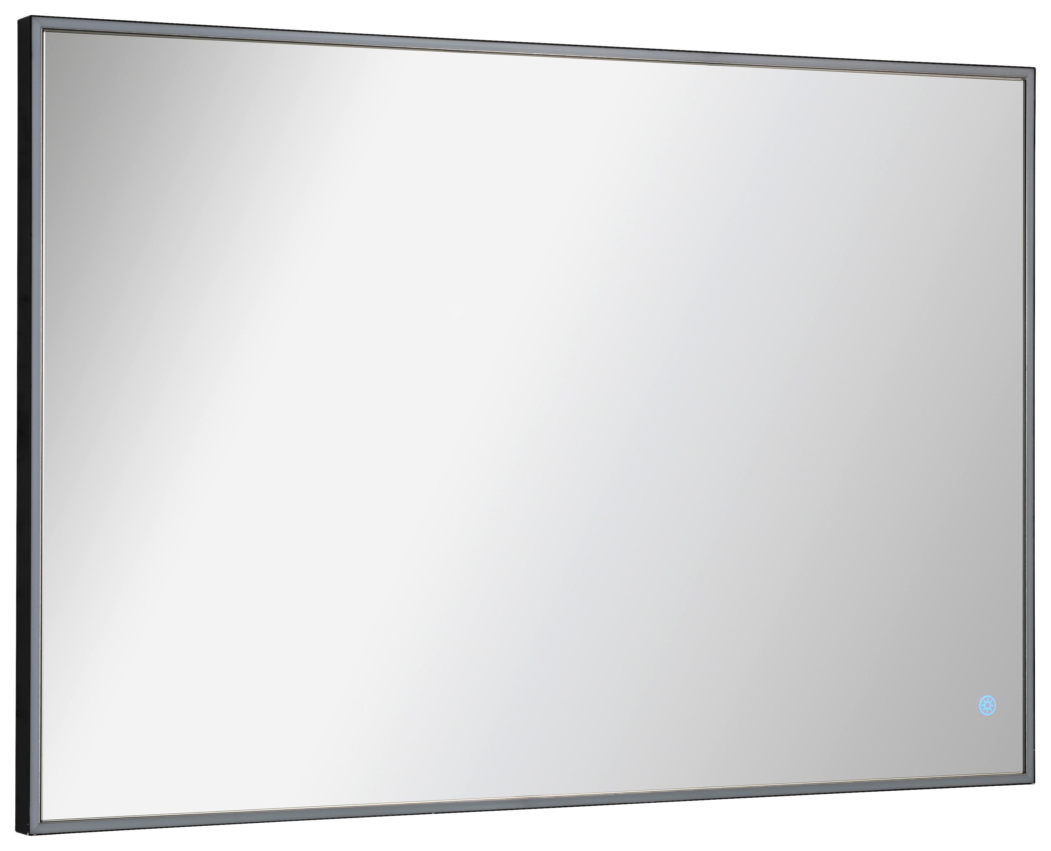 Wandspiegel "New York", Schwarz, BxH: 100x68 cm - Schwarz, MODERN, Glas (100/68/3,5cm) - MID.YOU