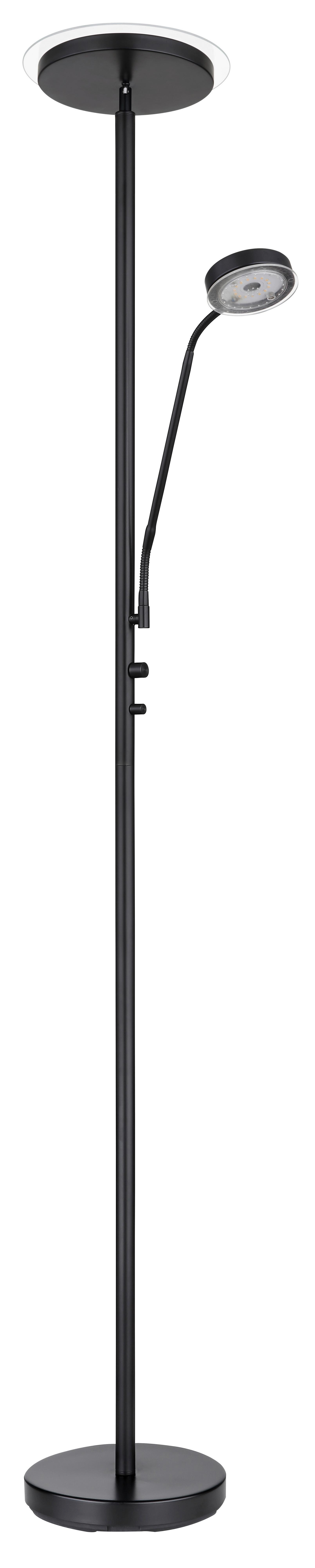 LED-DECKENFLUTER 59092 - Schwarz, Design, Glas/Metall (26/180cm) - Globo