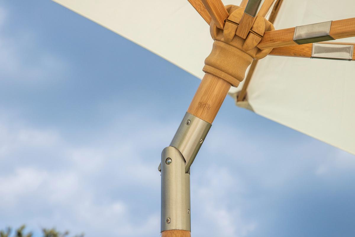 SONNENSCHIRM CEROX - Weiß, KONVENTIONELL (270/250cm) - Gardenson