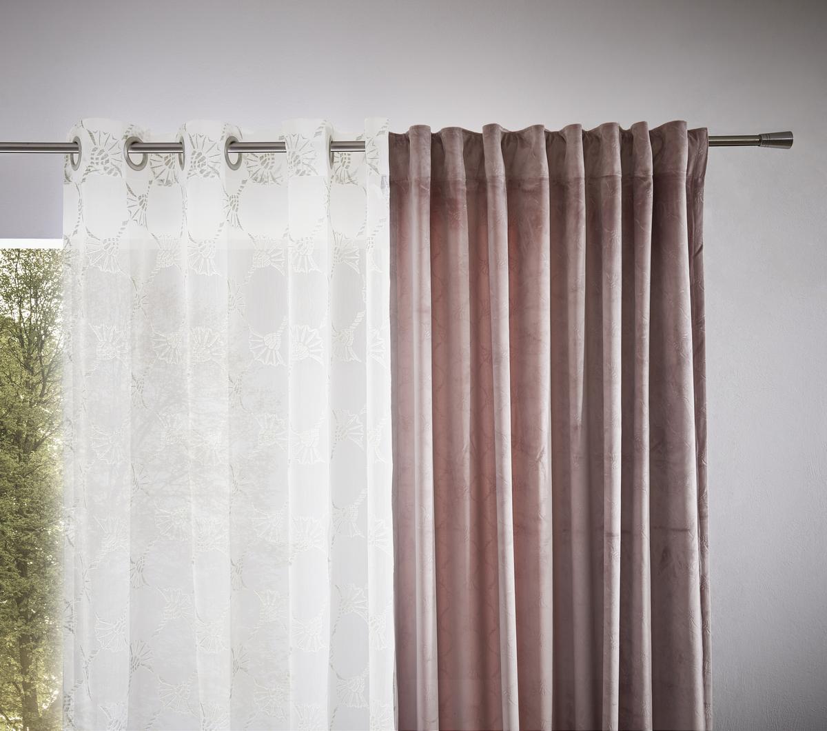 ZASŁONA NA PRZELOTKACH J-AIRY JOOP! - kolor naturalny, Design, tkanina (140/250cm) - Joop!