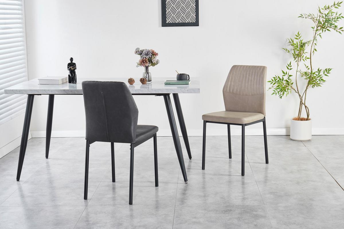 Stolica Hana - cappuccino/crna, Basics, metal/tekstil (44/86/52cm) - Best Price