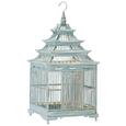 Vogelkäfig in Grün - Grün, ROMANTIK / LANDHAUS, Weitere Naturmaterialien (42/90/42cm)