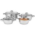 Kochtopfset Jana Silberfarben, 7-teilig - Klar/Silberfarben, Glas/Metall - Mömax modern living Kochtopfset Jana Silberfarben, 7-teilig - Klar/Silberfarben, Glas/Metall - Mömax modern living