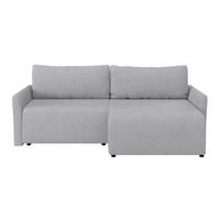 Kutna Garnitura Sonos - srebrne boje/crna, Moderno, tekstil (228/146cm) - Modern Living