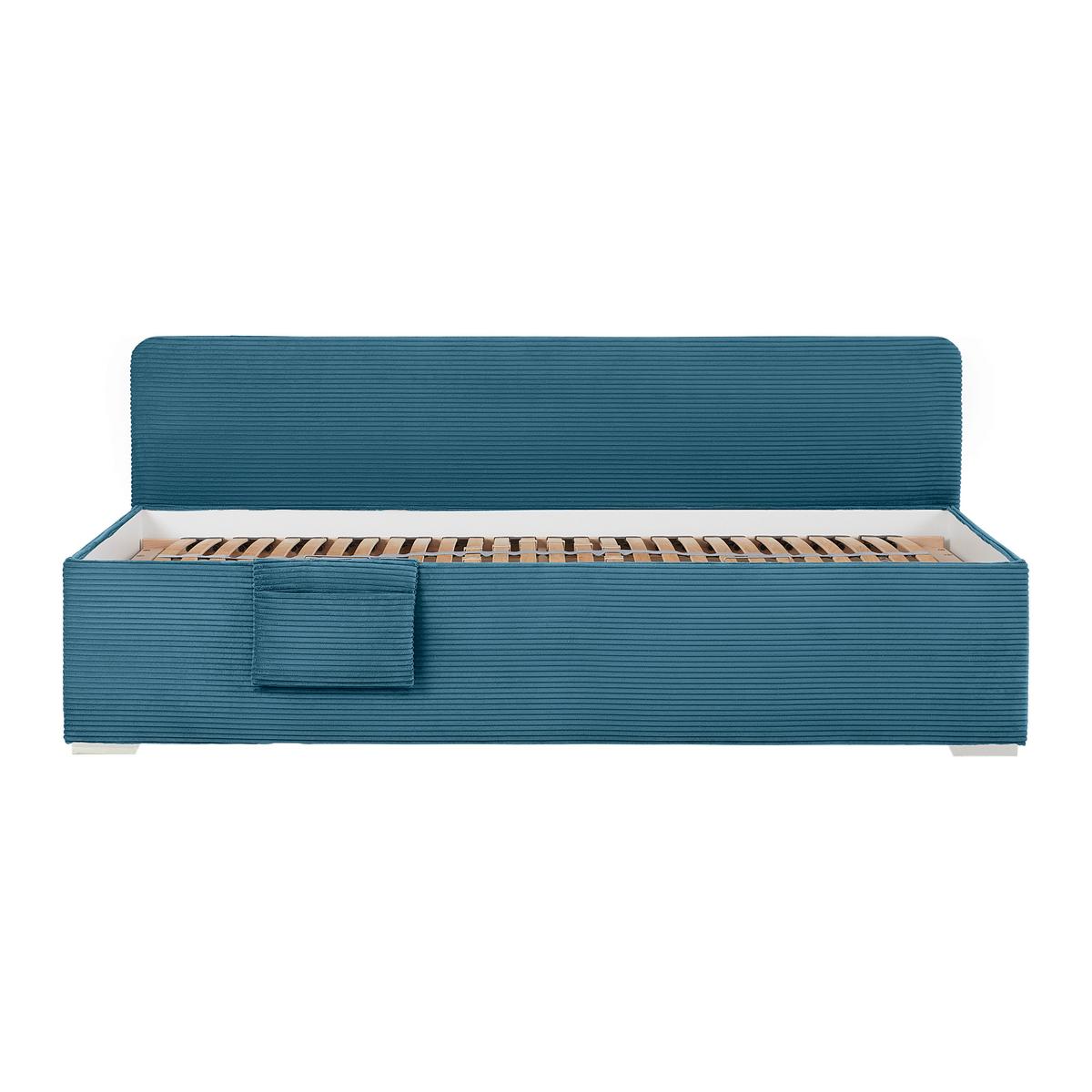 Bett Remi Pastelblau ca. 90x200cm - Chromfarben/Pastellblau, KONVENTIONELL, Holz/Kunststoff (90/200cm) - Mömax