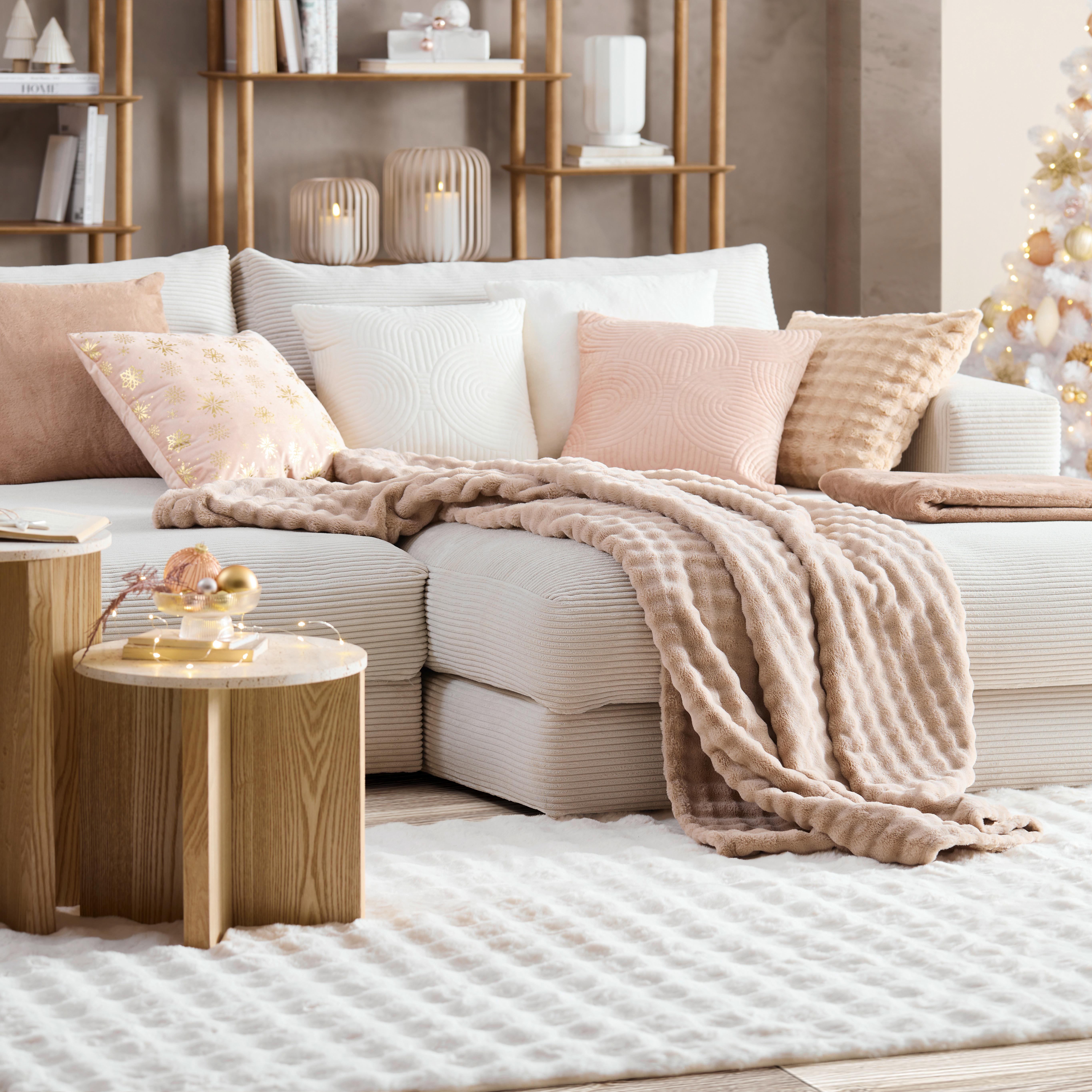 Pernă decorativă Bubble - maro deschis, Modern, textil (45/45cm) - Mömax