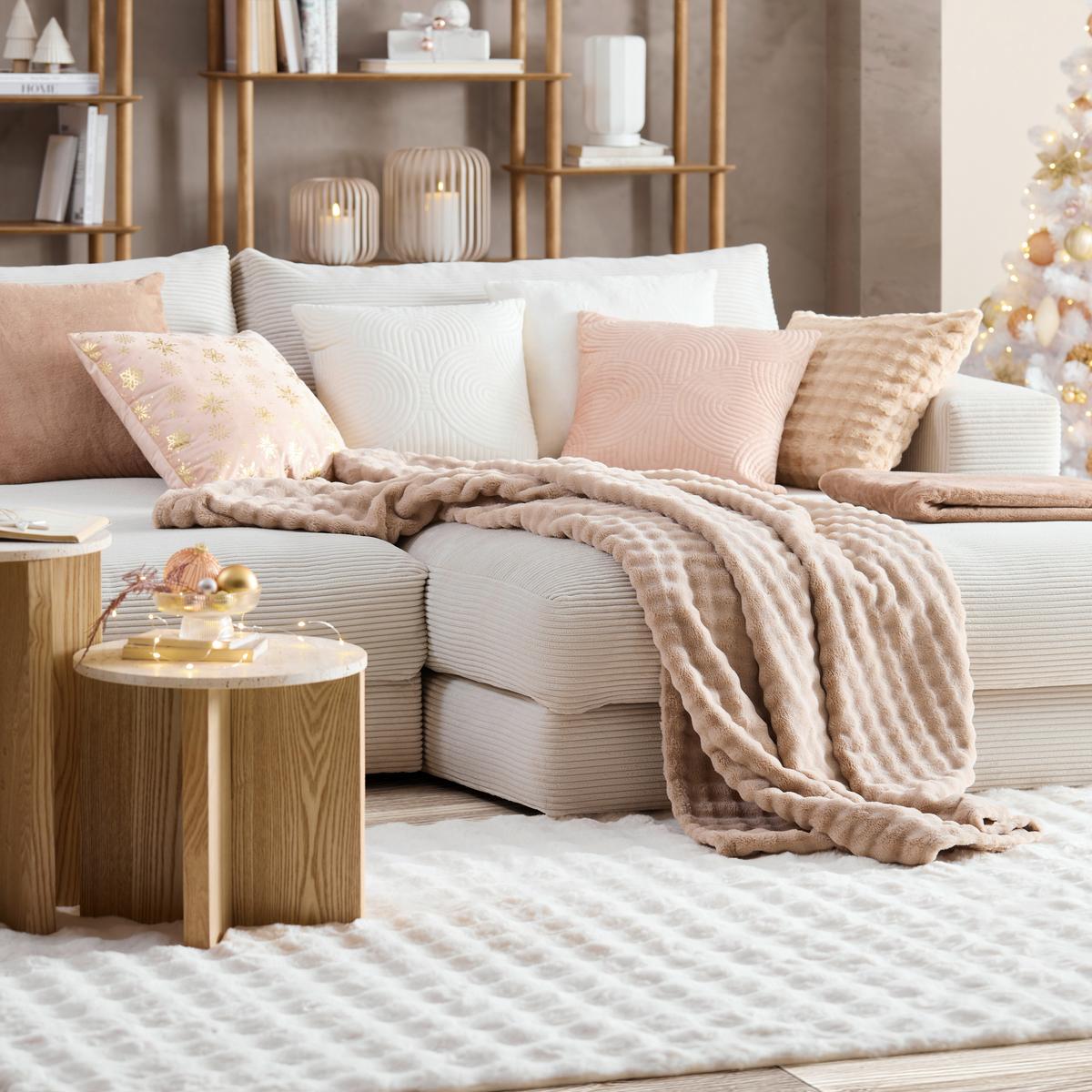 Pernă decorativă Bubble - maro deschis, Modern, textil (45/45cm) - Mömax