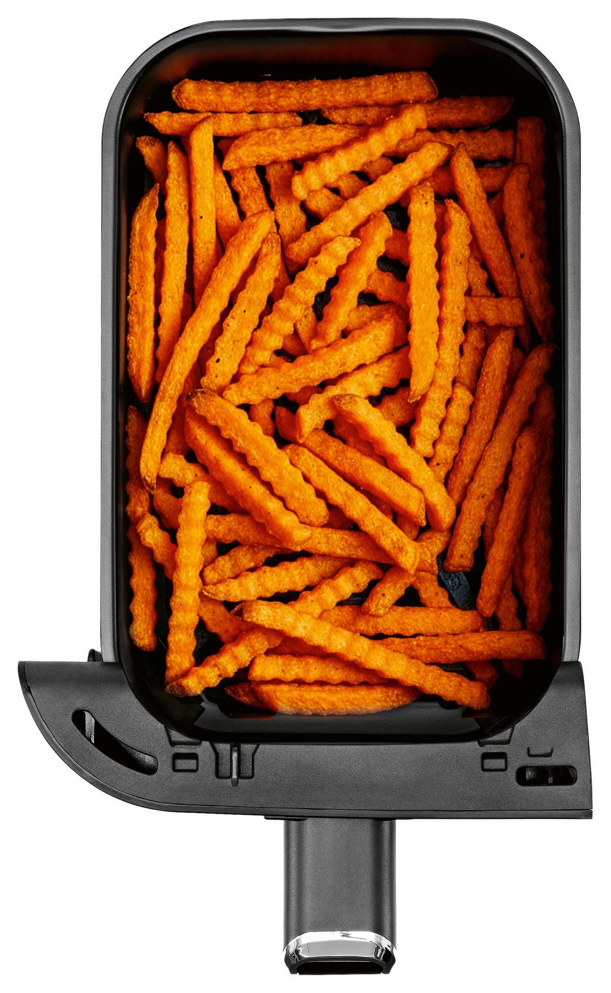 Heißluftfritteuse Gourmetmaxx Schwarz/Edelstahlfarben - Edelstahlfarben/Schwarz, MODERN, Kunststoff/Metall (37,7/37,5/43cm)