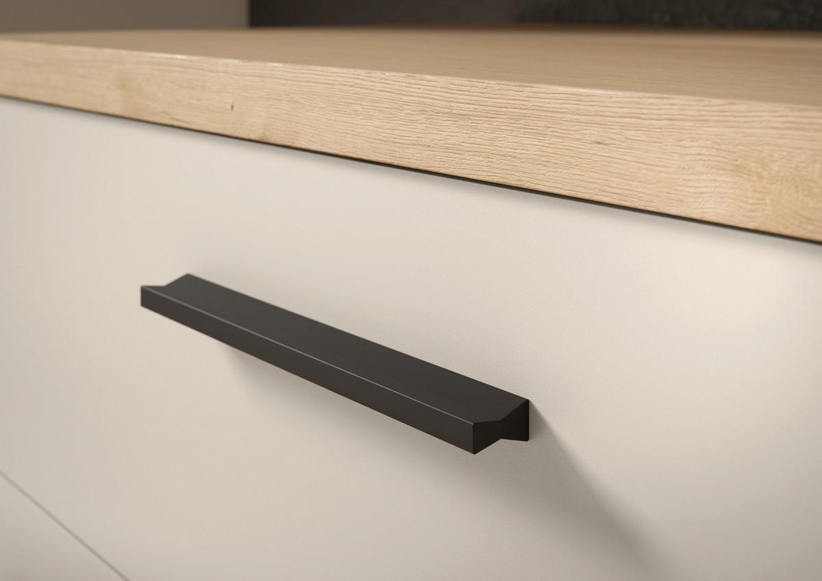Predsoblje Malaga - boje hrasta/krem, Basics, staklo/drvni materijal (105/188/38cm) - Modern Living