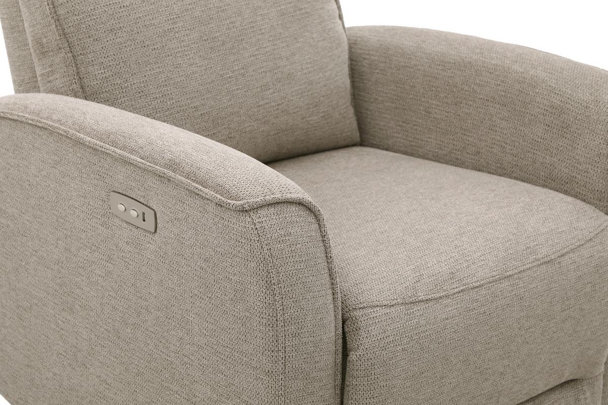 Tv Fotelj Leon, Svetlo Rjava, Relaks Funkcija - svetlo rjava/črna, Basics, kovina/umetna masa (80/102/96cm) - Ondega