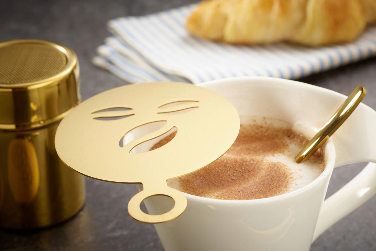Kaffeeset Cosme in Goldfarben, 23-teilig - Goldfarben, Basics, Metall - Echtwerk
