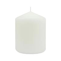 Stumpenkerze Liona Weiß - Weiß (6,8/9cm) - Mömax