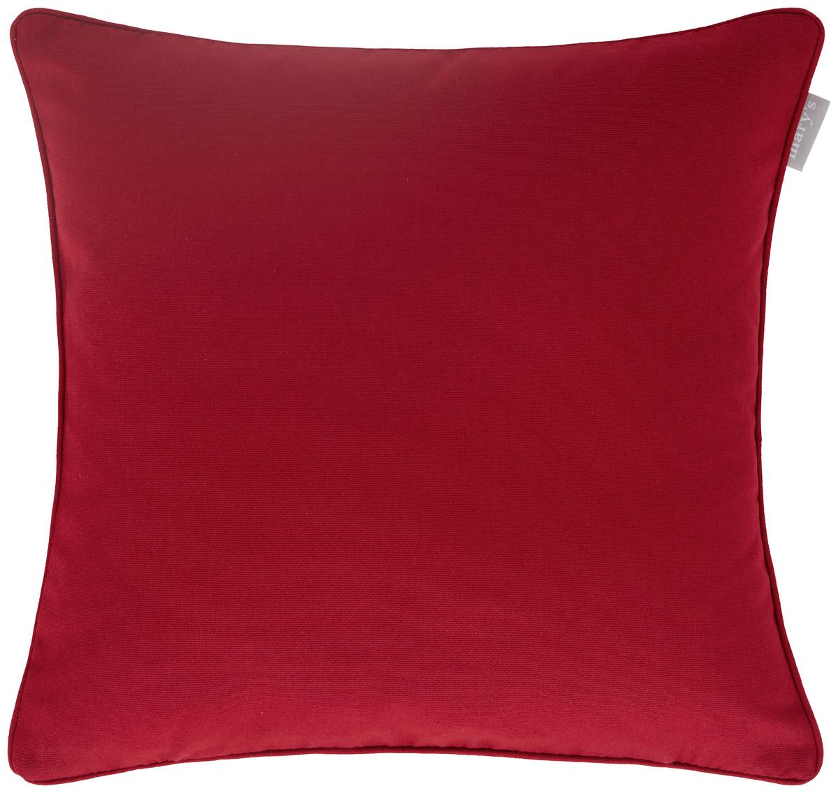 Kissenhülle Steffi Paspel ca. 40x40cm - Rot, Textil (40/40cm) - Mary's