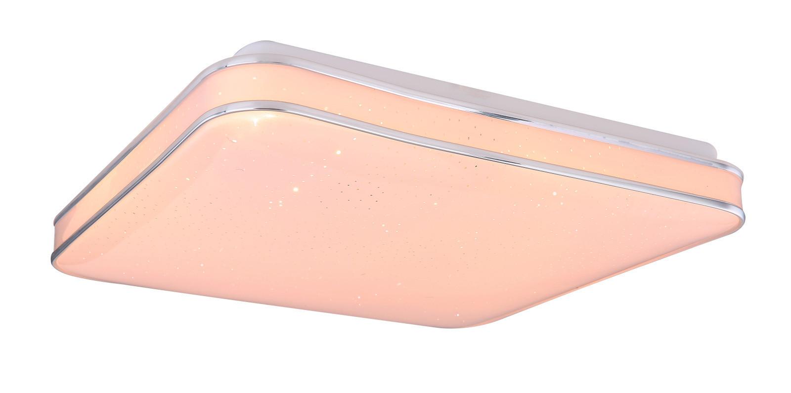 LED Mennyezeti Lámpa Lassy 48406-24 - króm/opál, műanyag/fém (33.5/33.5/7.3cm)