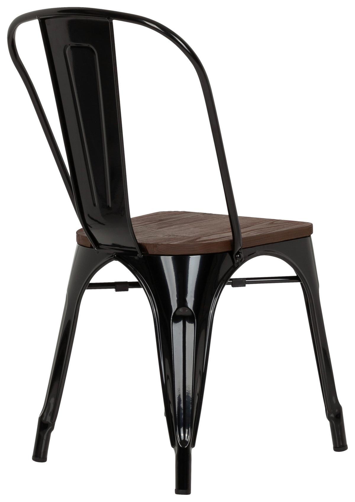 Stol Vantaggio Comfort W, Črna, Brest - črna/temno rjava, Basics, kovina/les (44/84/54cm) - MID.YOU