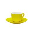 Espressotasse mit Untertasse Sandy in Gelb aus Keramik - Gelb, KONVENTIONELL, Keramik (6,4/5cm) - Mömax modern living