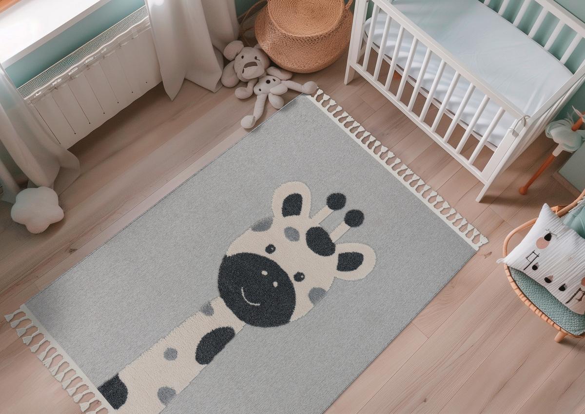 Covor pentru copii My Fano Gira, cca. 120x170cm - multicolor/gri, Basics, textil (120/170cm) - Obsession