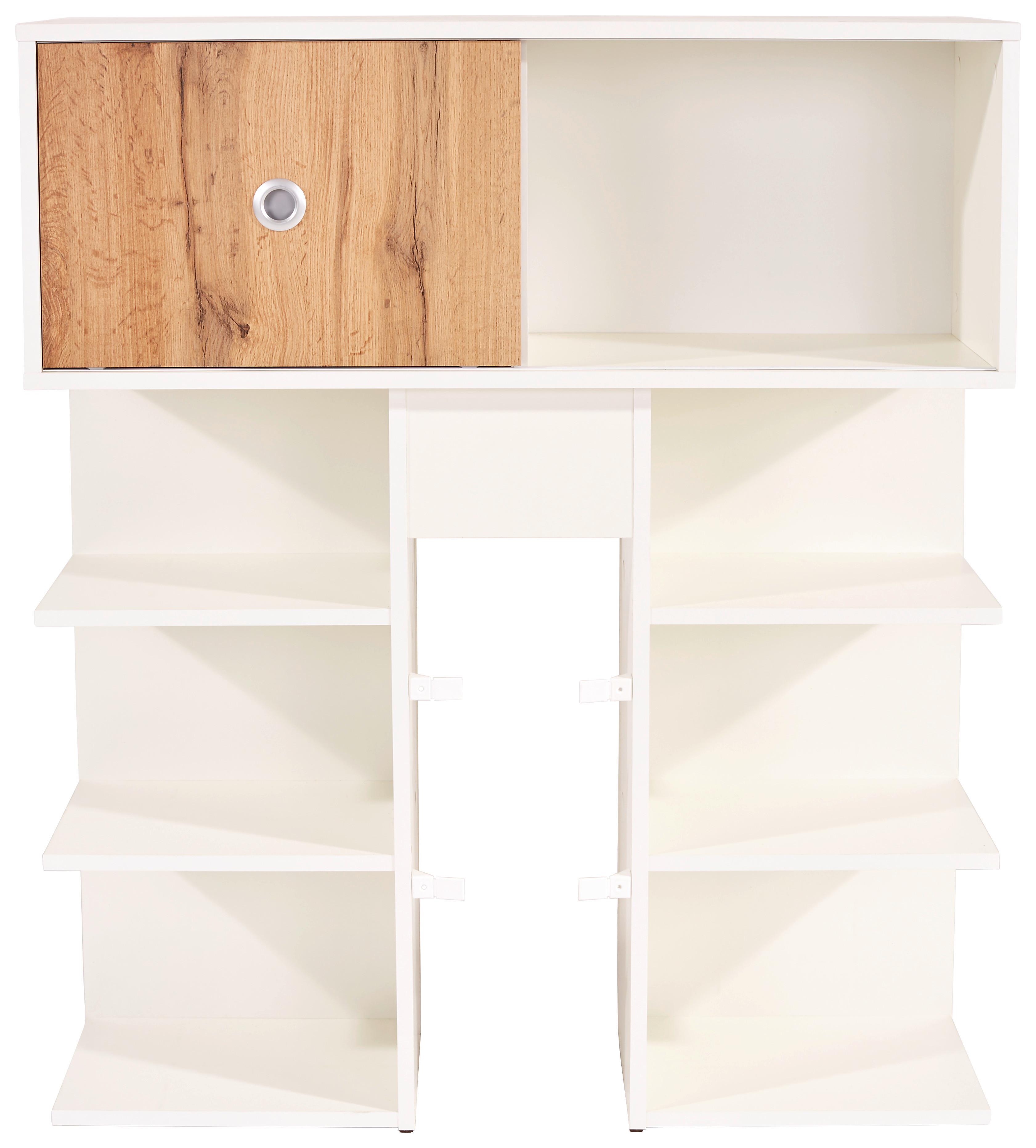 Rješenje Za Odlag. Iznad Krev. Azzurro 90 - bijela/boje hrasta, Konvencionalno, drvni materijal/plastika (95cm) - Based