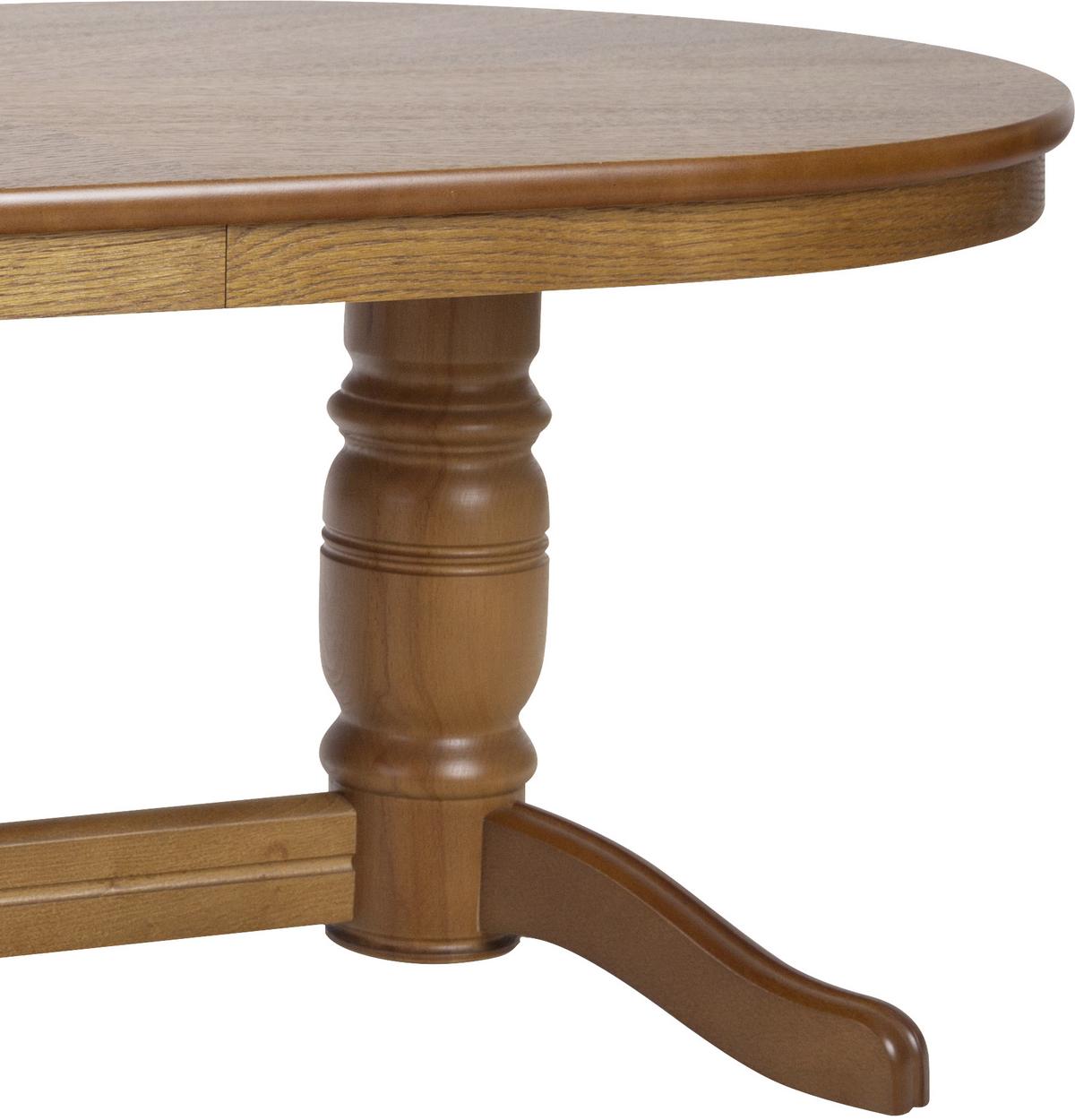 STOLIK KAWOWY RAMSAU - kolor dębowy, Design, materiał drewnopochodny/drewno (120-160/75/56-72cm) - MID.YOU