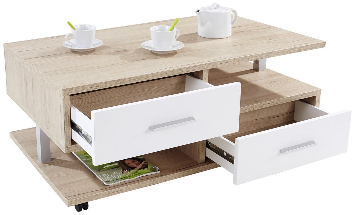 Stolić Quattro - boje hrasta, Konvencionalno, drvni materijal (105/45/60cm) - Modern Living