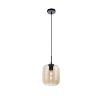 Hängeleuchte Shitake Schwarz max. 10 Watt - Schwarz, Design, Kunststoff/Metall (19/19/150cm) - Paul Neuhaus