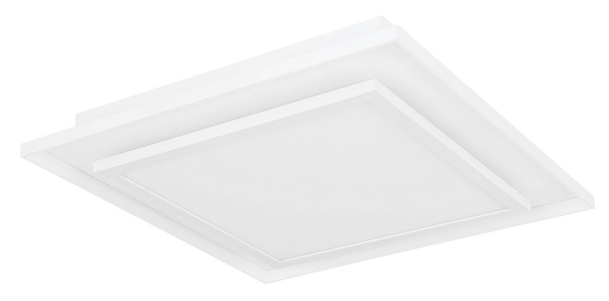 LED-Deckenleuchte Murphy Weiß max. 24 Watt - Weiß, Design, Kunststoff/Metall (44,3/44,3/6,3cm) - Globo