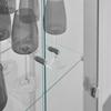 VITRINE ALBI -EXKLUSIV- - Weiß, MODERN, Glas/Holzwerkstoff (62/189/33cm) - Mömax