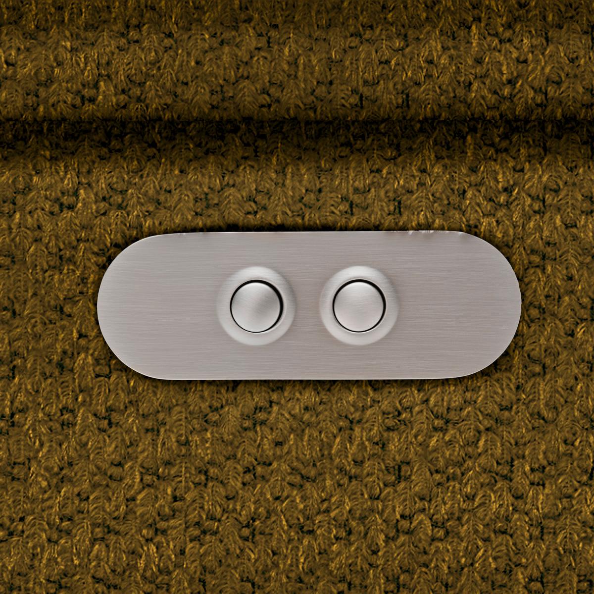 Kutna Garnitura Gremio - boje senfa/crna, Moderno, tekstil/plastika (206/283cm) - Modern Living