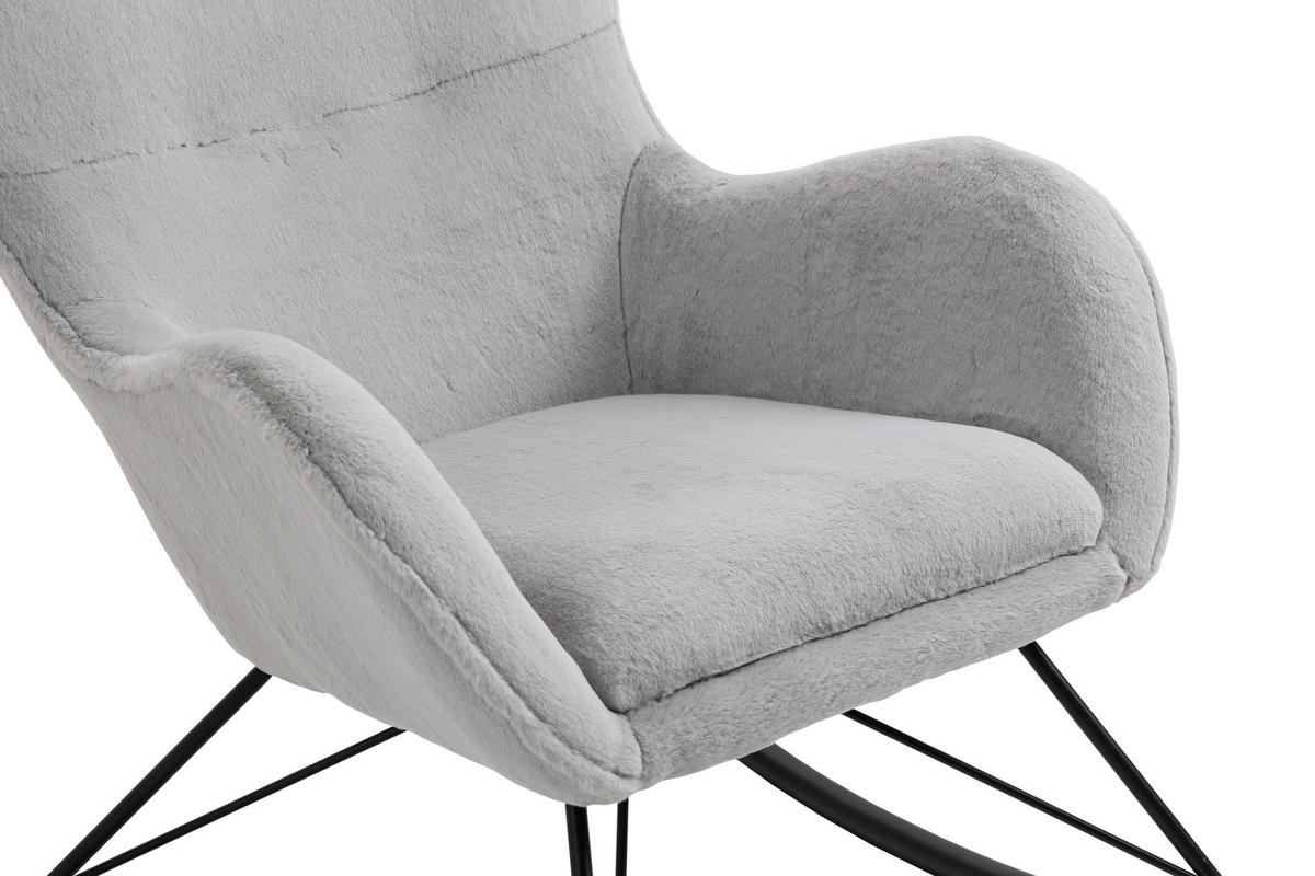 Gugalnik Lamb, Svetlo Siva - barve hrasta/svetlo siva, Moderno, kovina/tekstil (70/102/94cm) - Livetastic