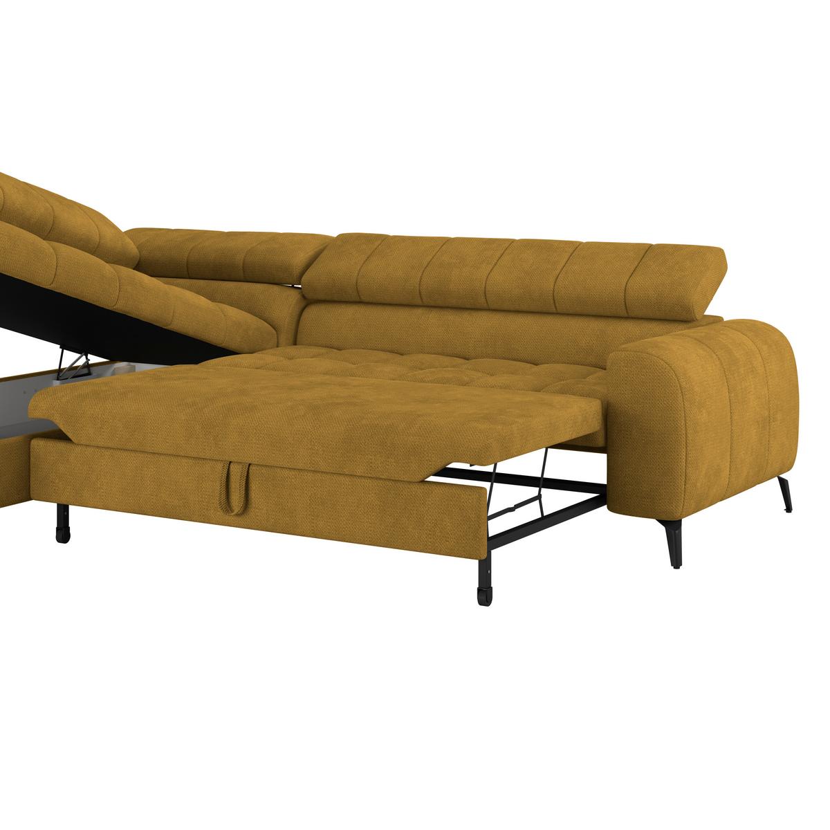 Kutna Garnitura Volf - crna/terakota, Trend, tekstil/metal (203/261cm)