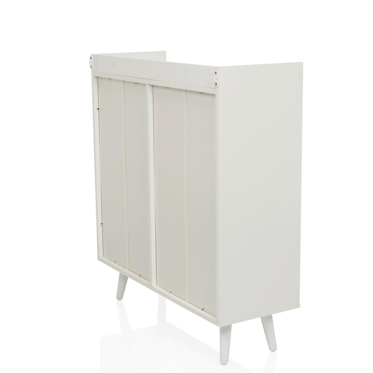 Komoda Myrdal, Bela - bela, Moderno, kovina/leseni material (80/90/30cm) - MID.YOU