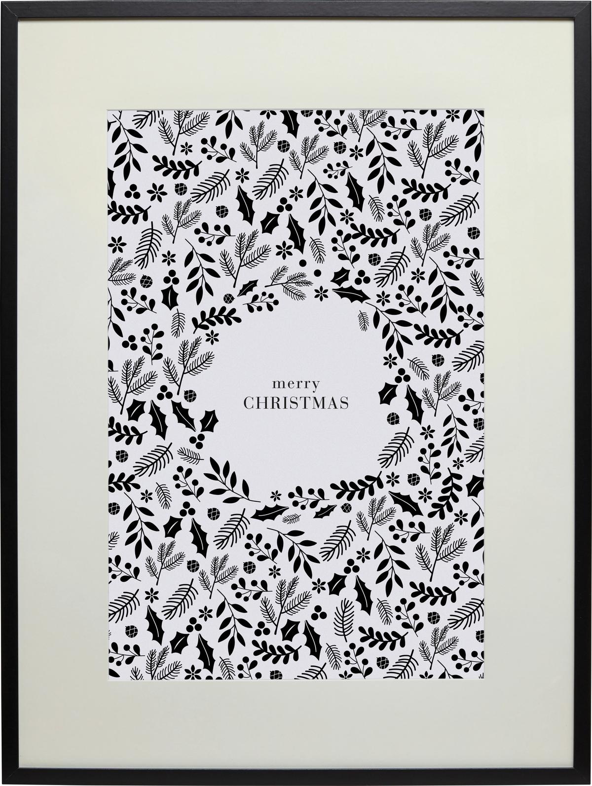 Képkeret Kb. 60x80cm Gitta - fekete, Modern, műanyag/faalapú anyag (60/80/3,6cm) - Modern Living
