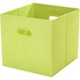 Aufbewahrungsbox Elli - Grün, KONVENTIONELL, Karton/Kunststoff (33/33/32cm) - MÖMAX modern living