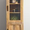 VITRINE EVEREST -EXKLUSIV- - couleur naturelle/noir, Natur, métal/verre (60/180/40cm) - Mömax