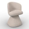 ARMLEHNSTUHL MAYLEA - Creme, MODERN, Holz/Textil (61/60,5/81cm) - Bessagi Home