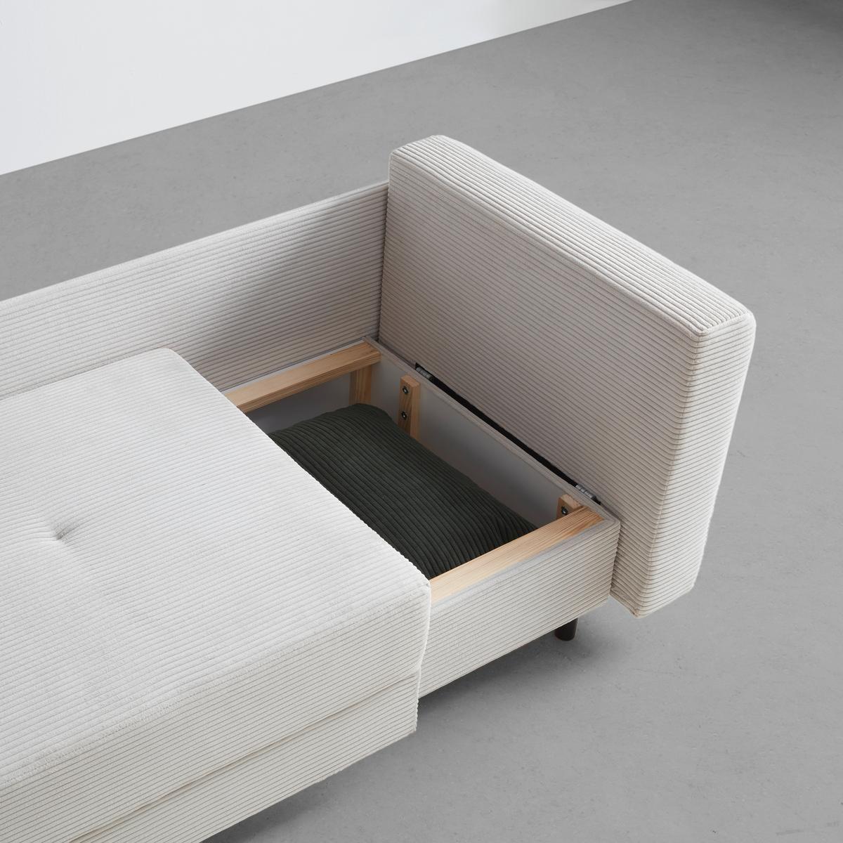 Liege Nova in Perlmutt - Perlmutt/Schwarz, MODERN, Holz/Textil (145/62/85cm) - Mömax
