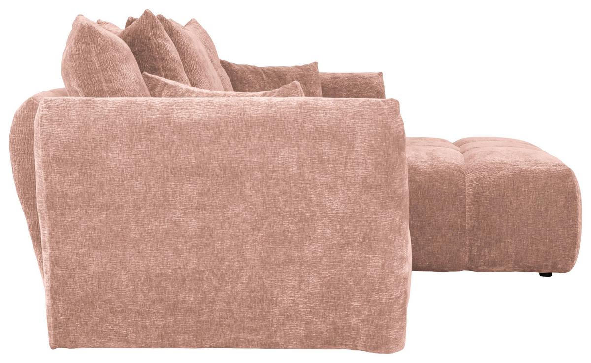Kutna Garnitura Cammellio - ružičasta/crna, Moderno, tekstil (296/189cm) - Mömax