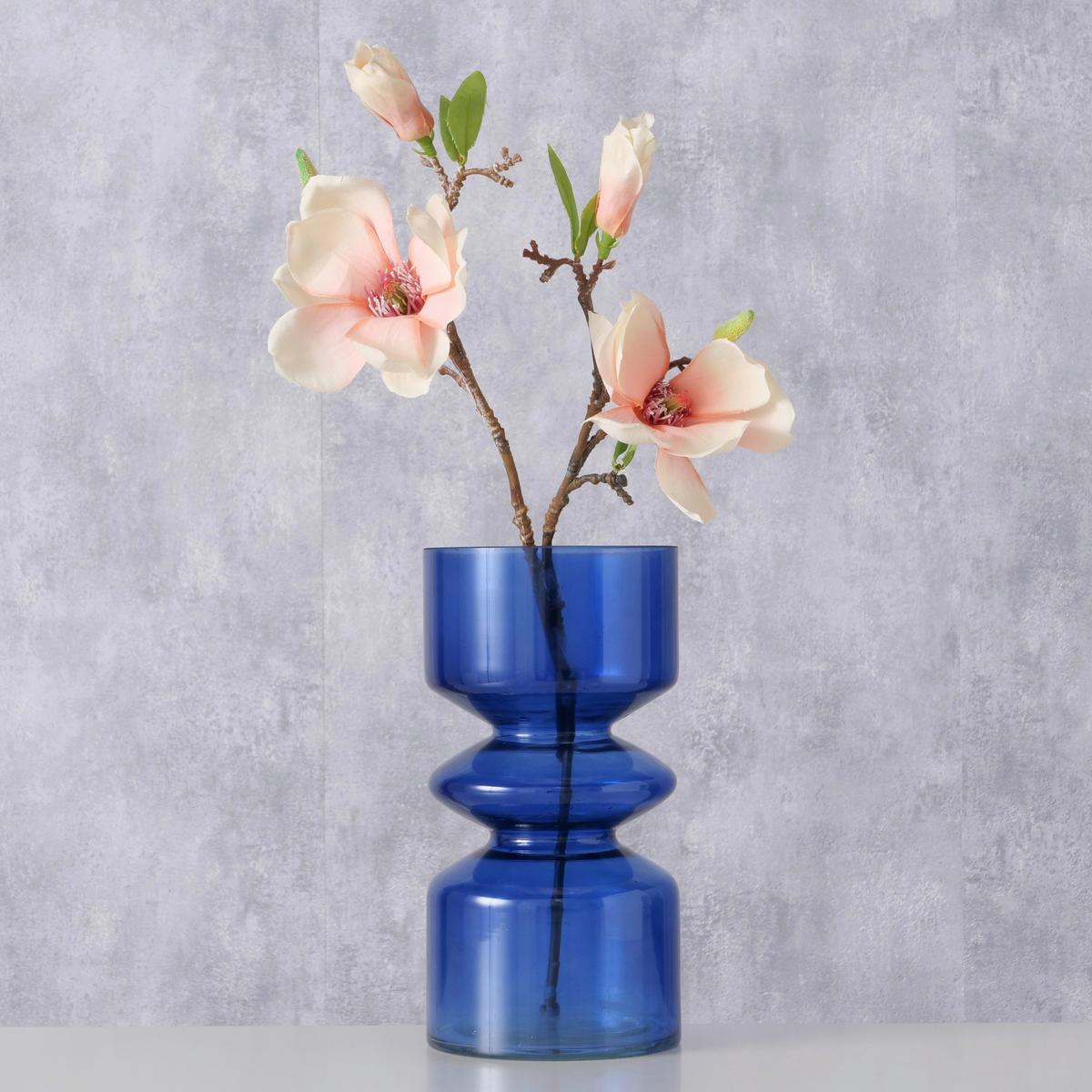 Vază Nelika - albastru, Modern, sticlă (13,5/26cm) - Mömax