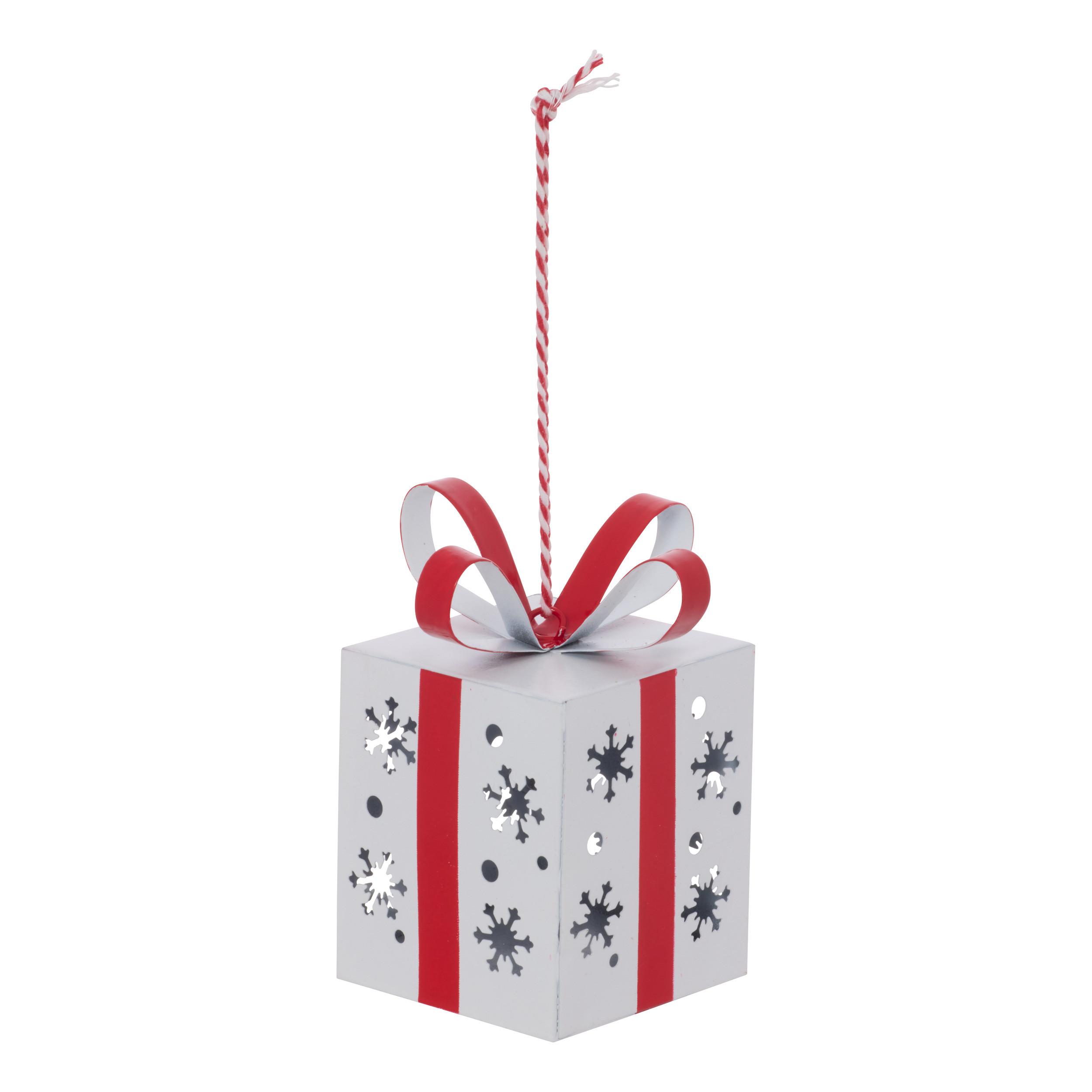 Ukras Za Bor Gift Star - crvena, Basics, metal (7/8cm)