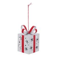 Ukras Za Bor Gift Star - crvena, Basics, metal (7/8cm)