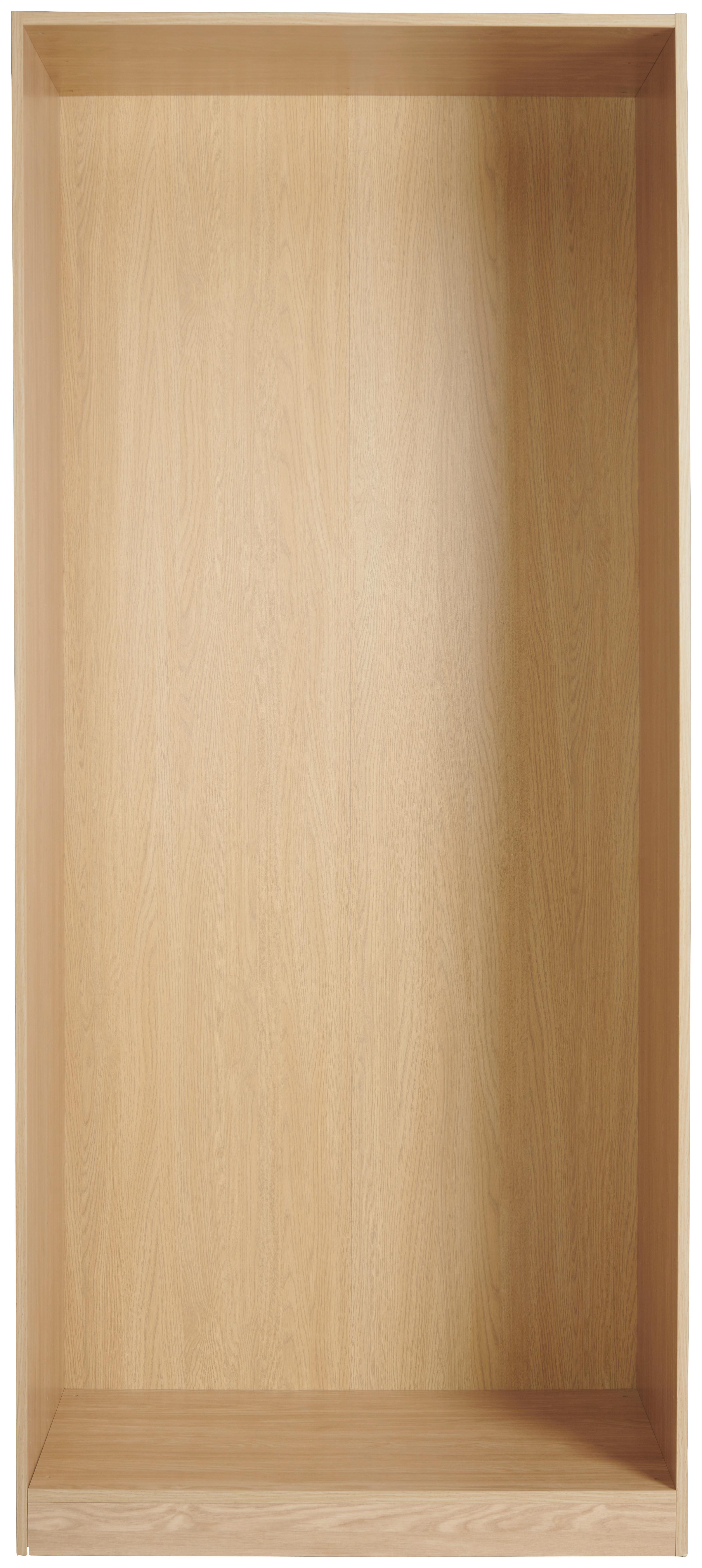 Kleiderschrankkorpus in Eichefarben - Eichefarben, Modern, Holzwerkstoff (91,1/210/56,6cm) - Based