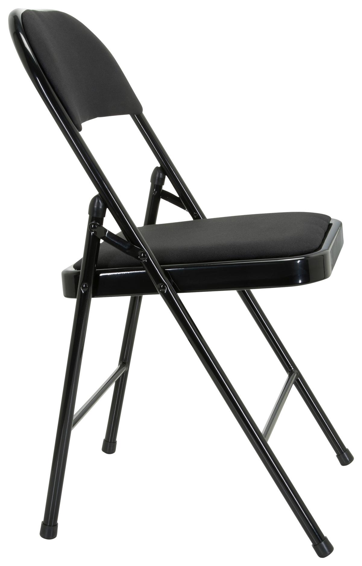 Zložljiv Stol Tudela Ii, Črna - črna, Basics, kovina/tekstil (44/80/49cm) - MID.YOU