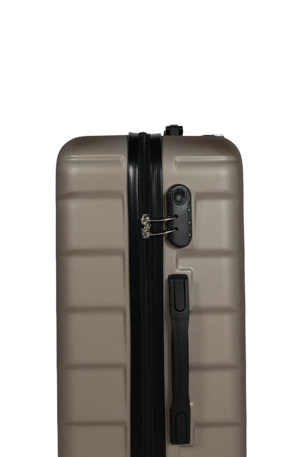 ZESTAW WALIZEK PODRÓŻNYCH AH-18702 - szampanowy, Konventionell, tworzywo sztuczne/metal - Novel