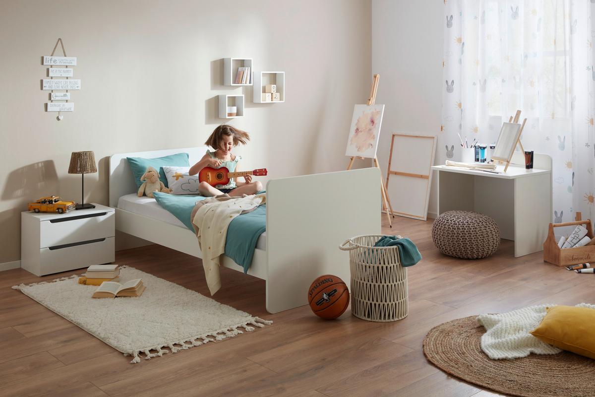Gitterbett Kit New-M in Weiß ca. 70x140cm - Weiß, MODERN, Holz/Holzwerkstoff (204/75/95cm) - Mömax