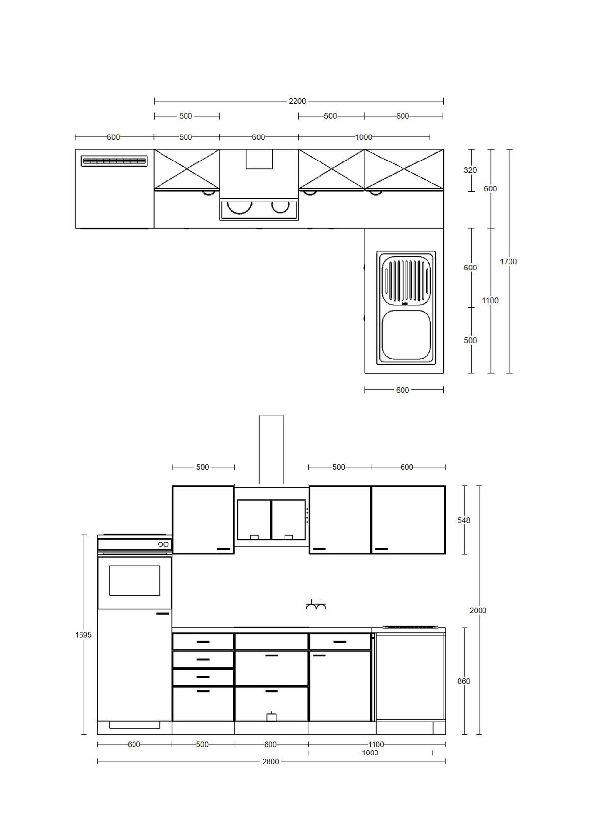 Eckküche Valero ca. 280x170cm Weiß Hochglanz/Sonoma Eiche - Edelstahlfarben/Weiß Hochglanz, Basics, Holzwerkstoff/Metall (280/170cm) - FlexWell