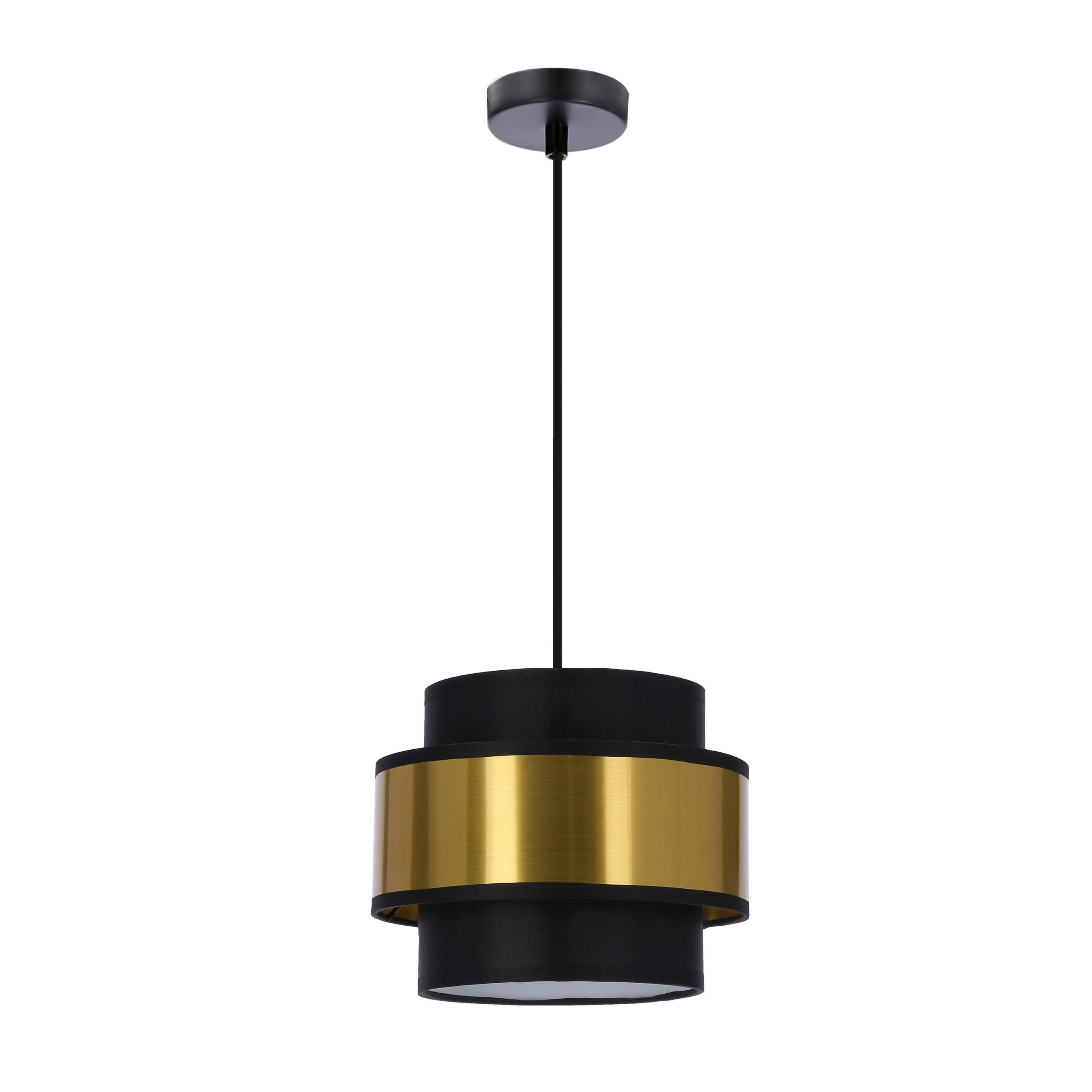 Viseća Svjetiljka Prestige - zlatne boje/crna, Design, metal/plastika (20/100cm)