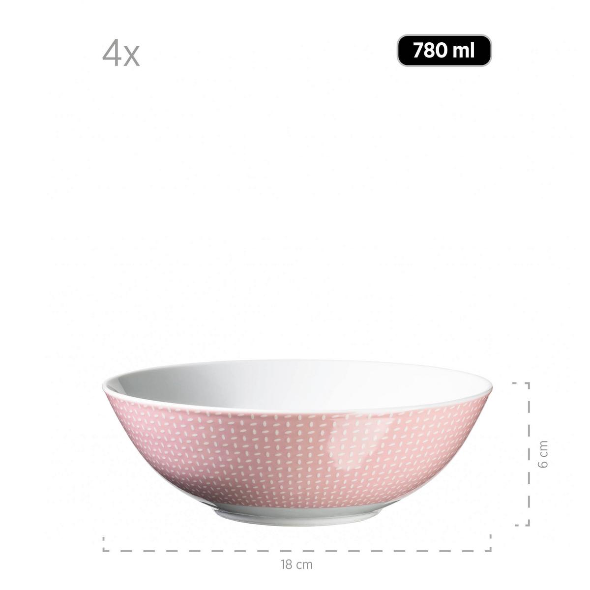 SET DE VAISSELLE KOMBISERVICE, 934066 - Hellrosa, Basics, Keramik - Mäser