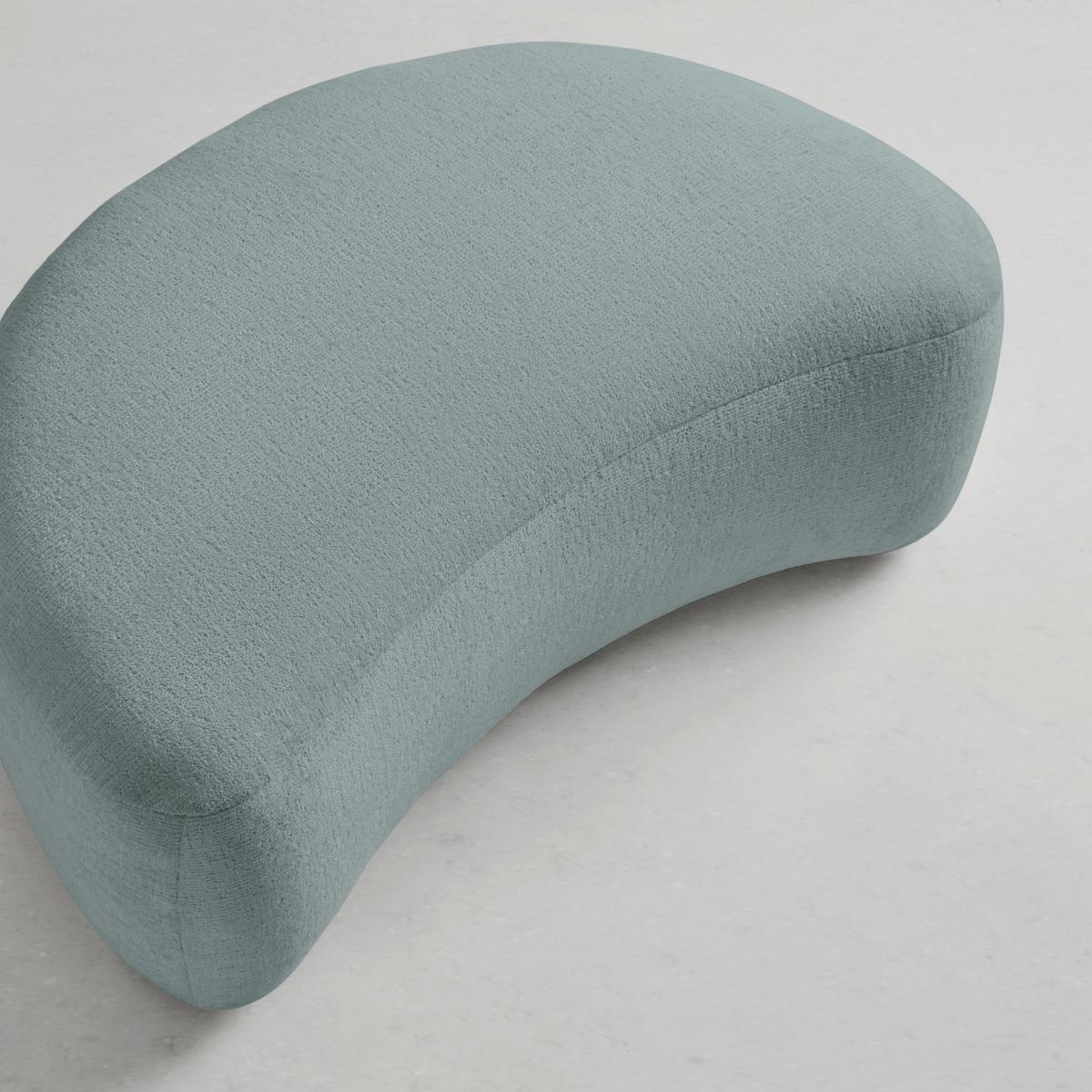 Hocker Leonas Blau - Blau/Schwarz, MODERN, Kunststoff/Textil (102/42/66cm) - Premium Living
