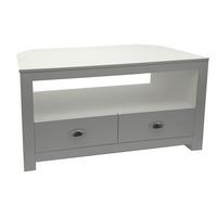 Comodă Joasă Wl7.770 - alb, Design, material pe bază de lemn (85/39/58cm) - Livetastic